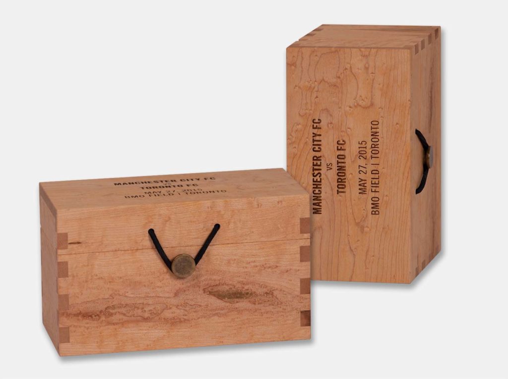 Toronto FC branded maple syrup gift box